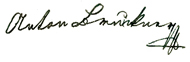 Bruckners Unterschrift
